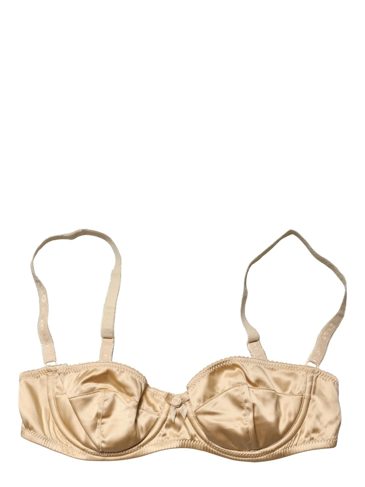 Beige Semi-Pad Underwire Balconette Bra Underwear alternative