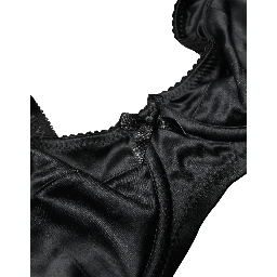 Black Semi-Pad Underwire Balconette Bra Underwear