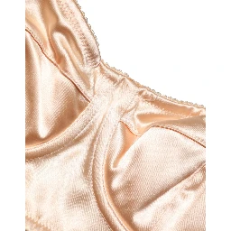 Beige Semi-Pad Underwire Balconette Bra Underwear