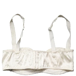 Off White Semi-Pad Underwire Balconette Bra Underwear