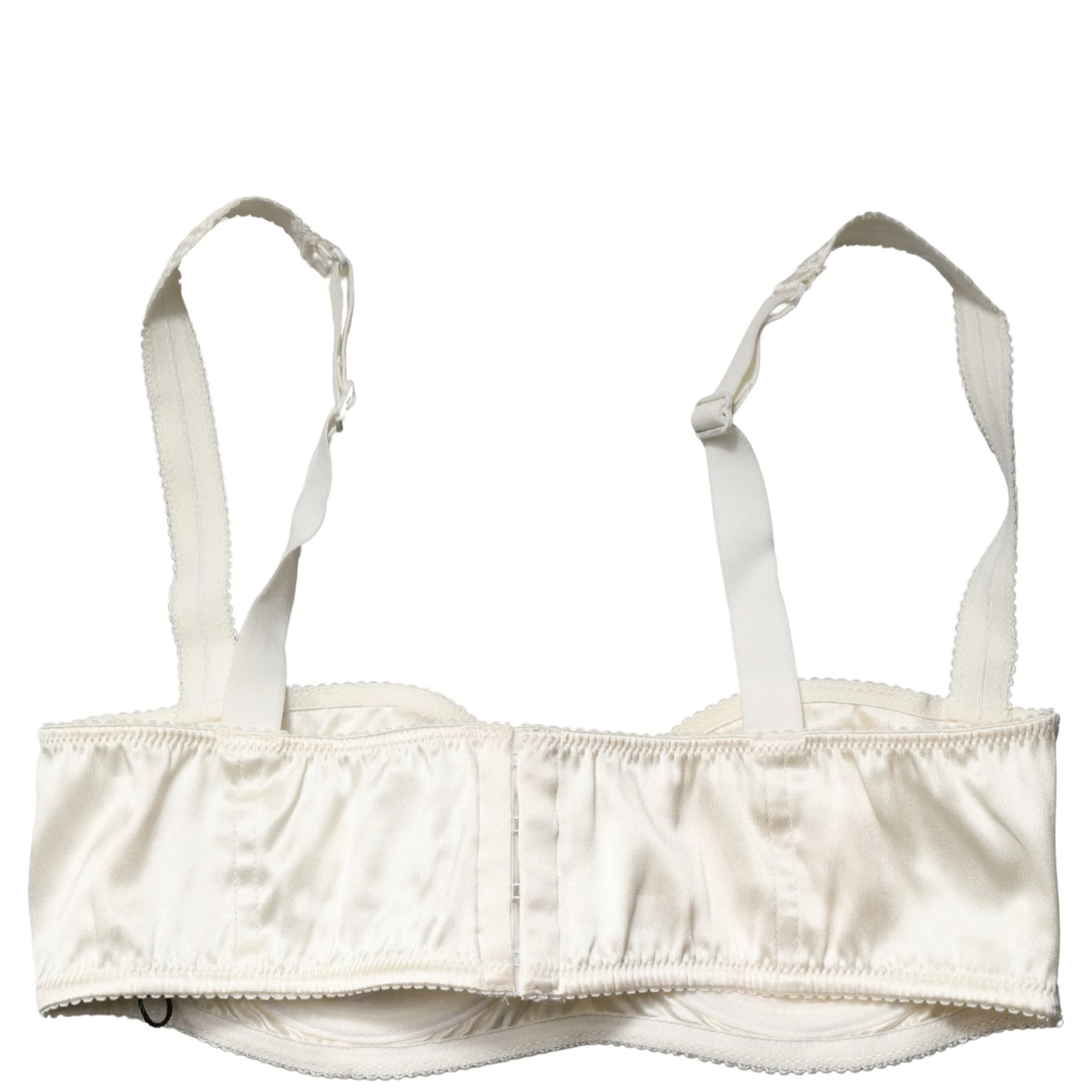 Off White Semi-Pad Underwire Balconette Bra Underwear