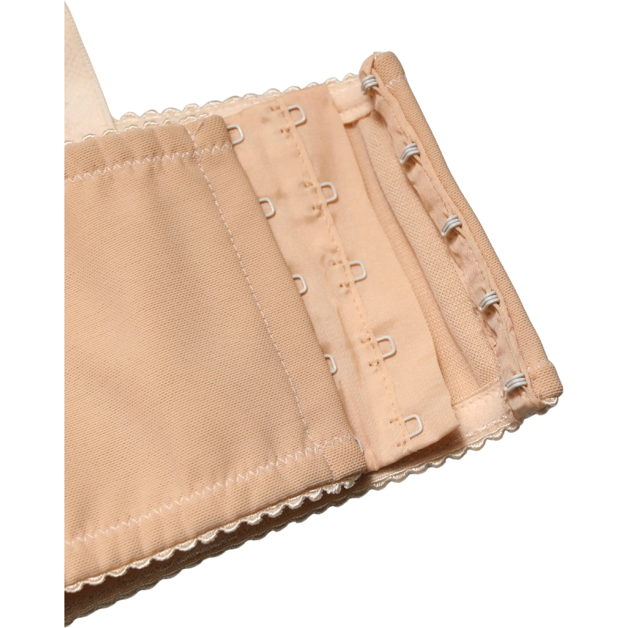 Beige Semi-Pad Underwire Balconette Bra Underwear