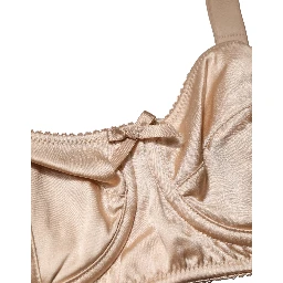 Beige Semi-Pad Underwire Balconette Bra Underwear