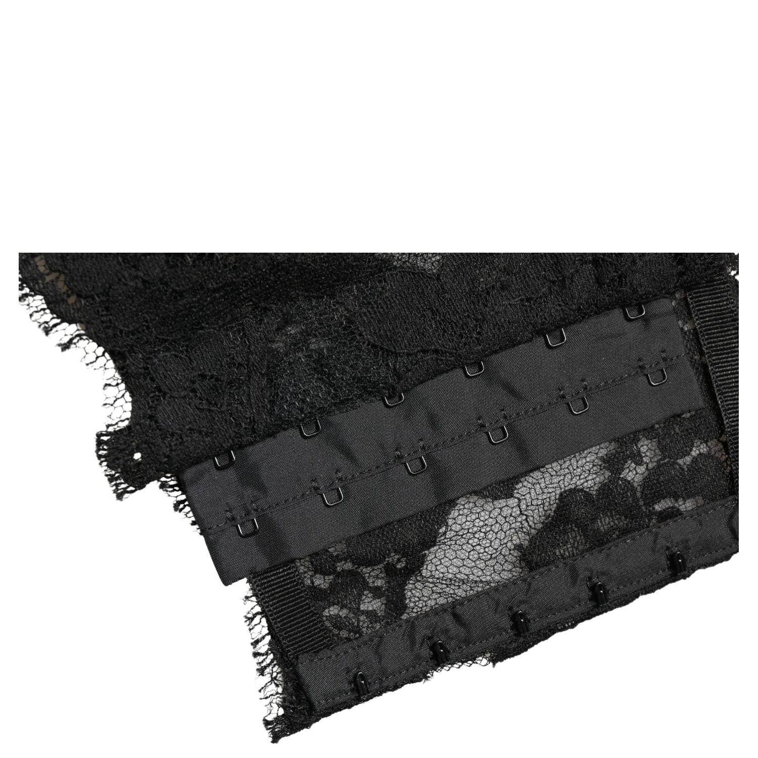 Black Lace Bandeau Bra Tube Top Underwear