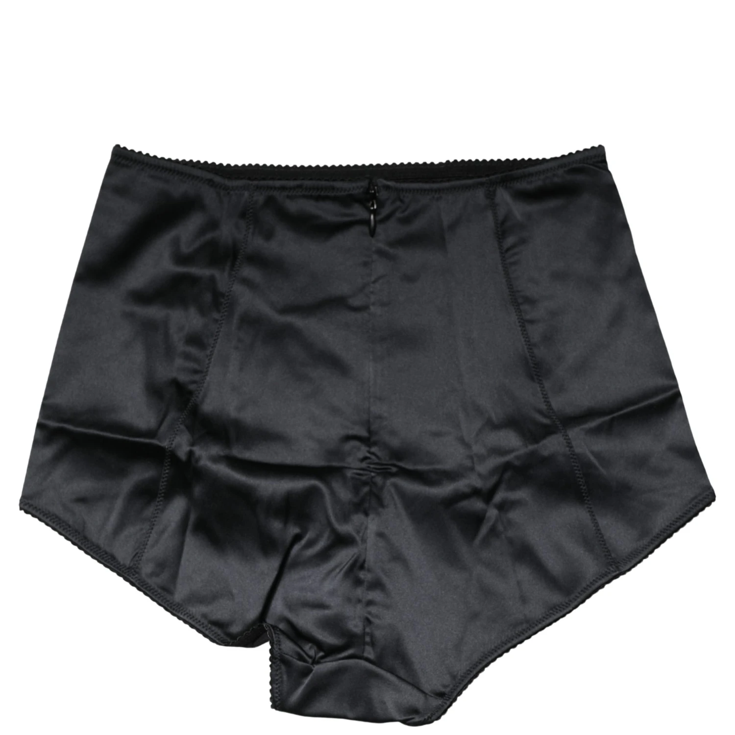 Black Silk Blend High Waist Girdle Panty Underwear