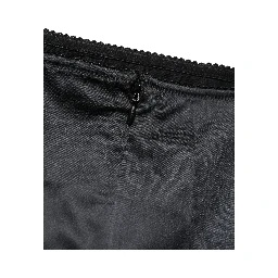 Black Silk Blend High Waist Girdle Panty Underwear