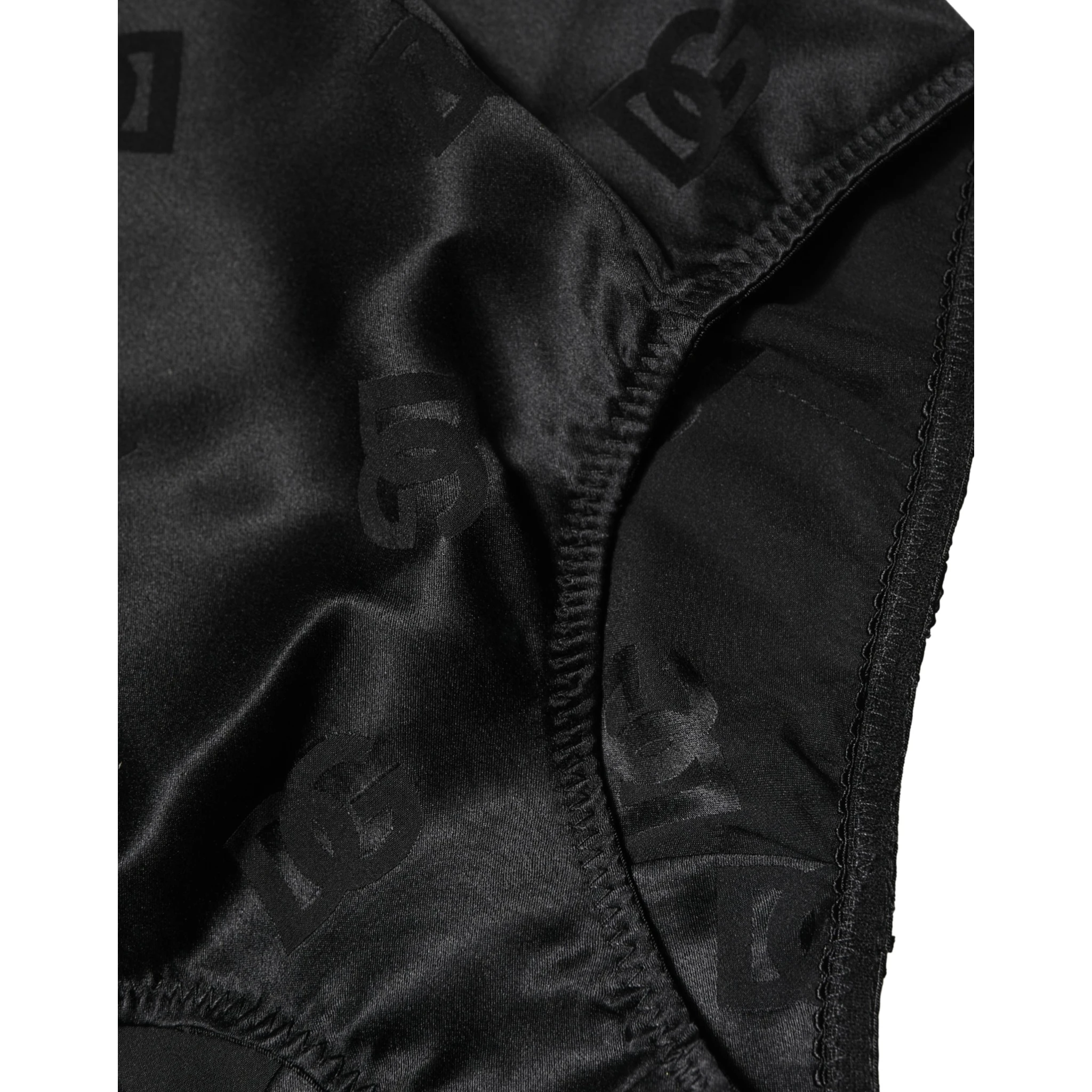Black Silk Blend High Waist Girdle Panty Underwear