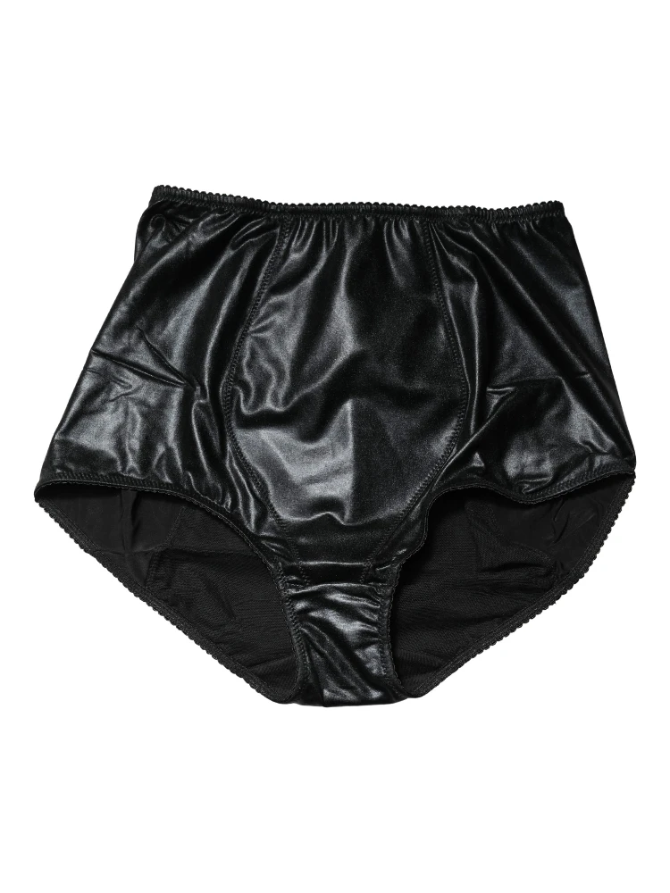 Black Silk Blend High Waist Girdle Panty Underwear alternative