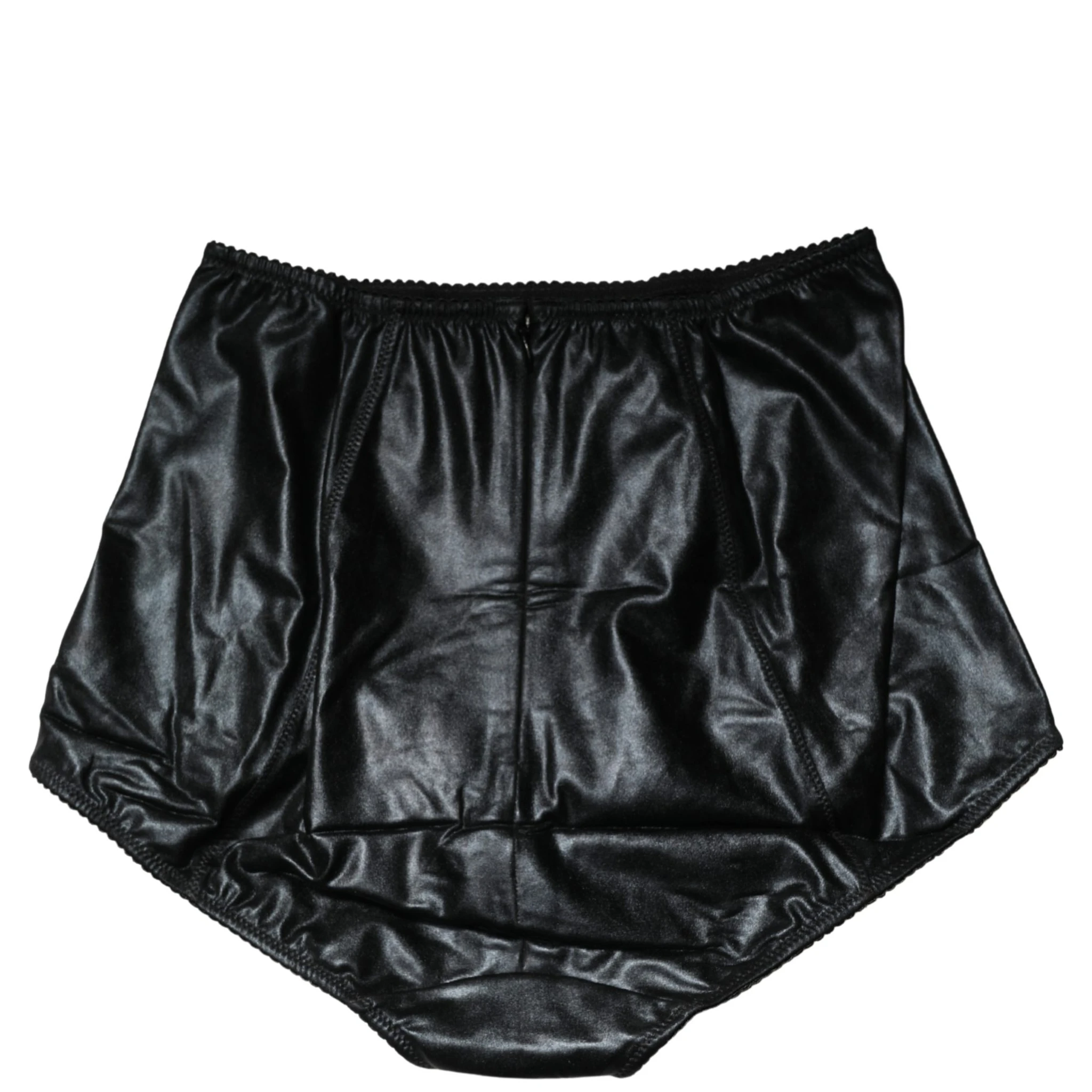 Black Silk Blend High Waist Girdle Panty Underwear