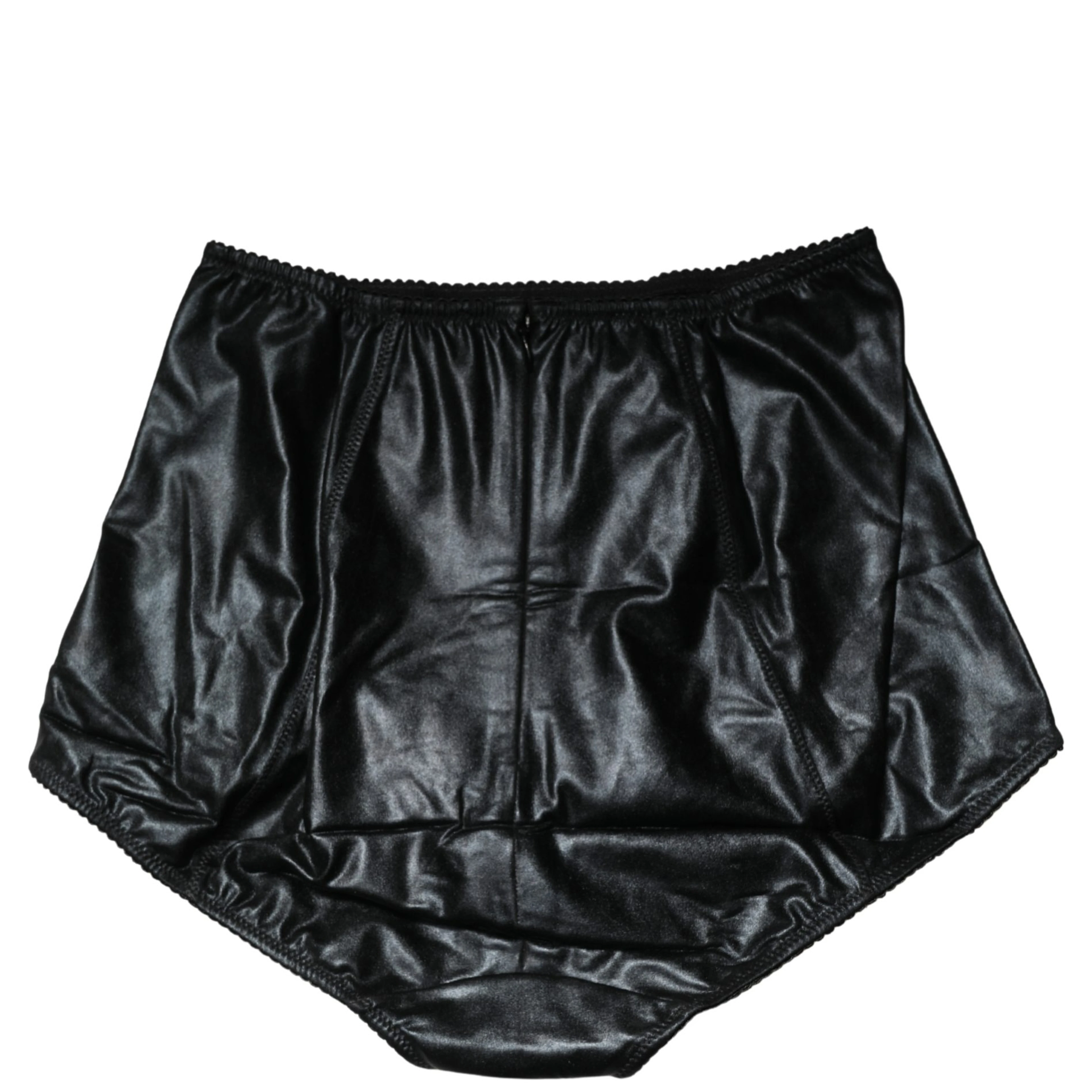 Black Silk Blend High Waist Girdle Panty Underwear