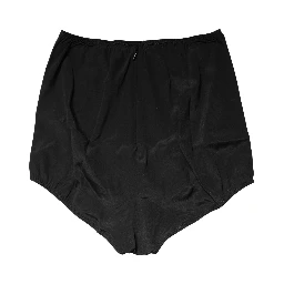 Black Silk Blend High Waist Girdle Panty Underwear