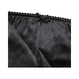 Black Silk Blend High Waist Girdle Panty Underwear