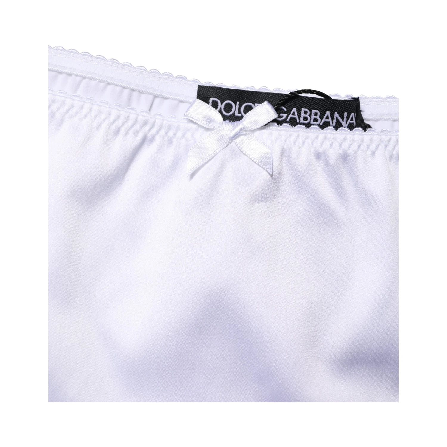 White Silk Stretch Mid Waist Brief Panty Underwear