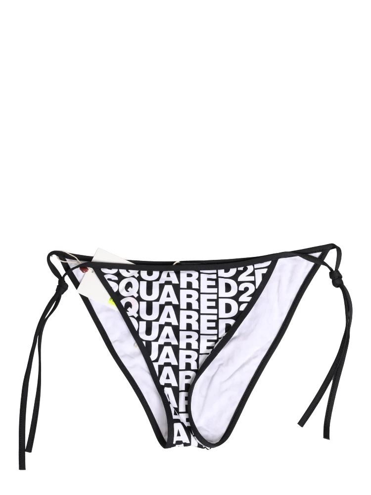 Multicolor Nylon Logo Print Bikini Bottom Swimwear alternative