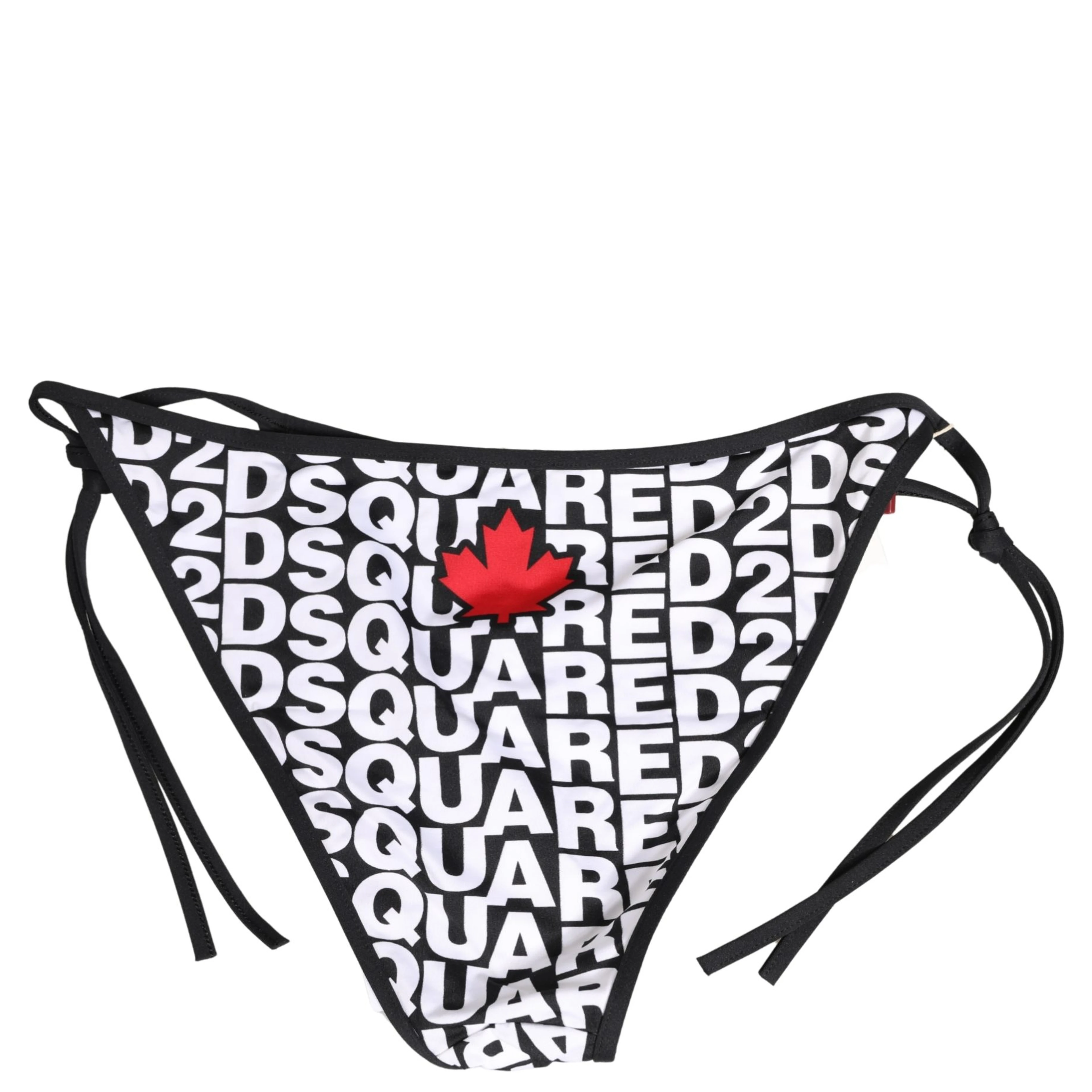 Multicolor Nylon Logo Print Bikini Bottom Swimwear