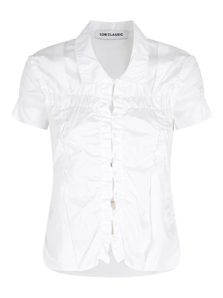 WRINKLE HALF SLEEVE SHIRT