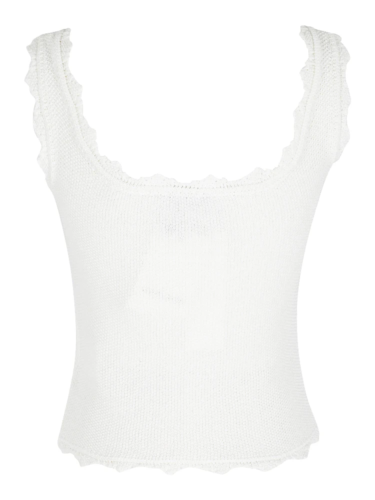 LACE EDGE SLEEVELESS KNIT alternative