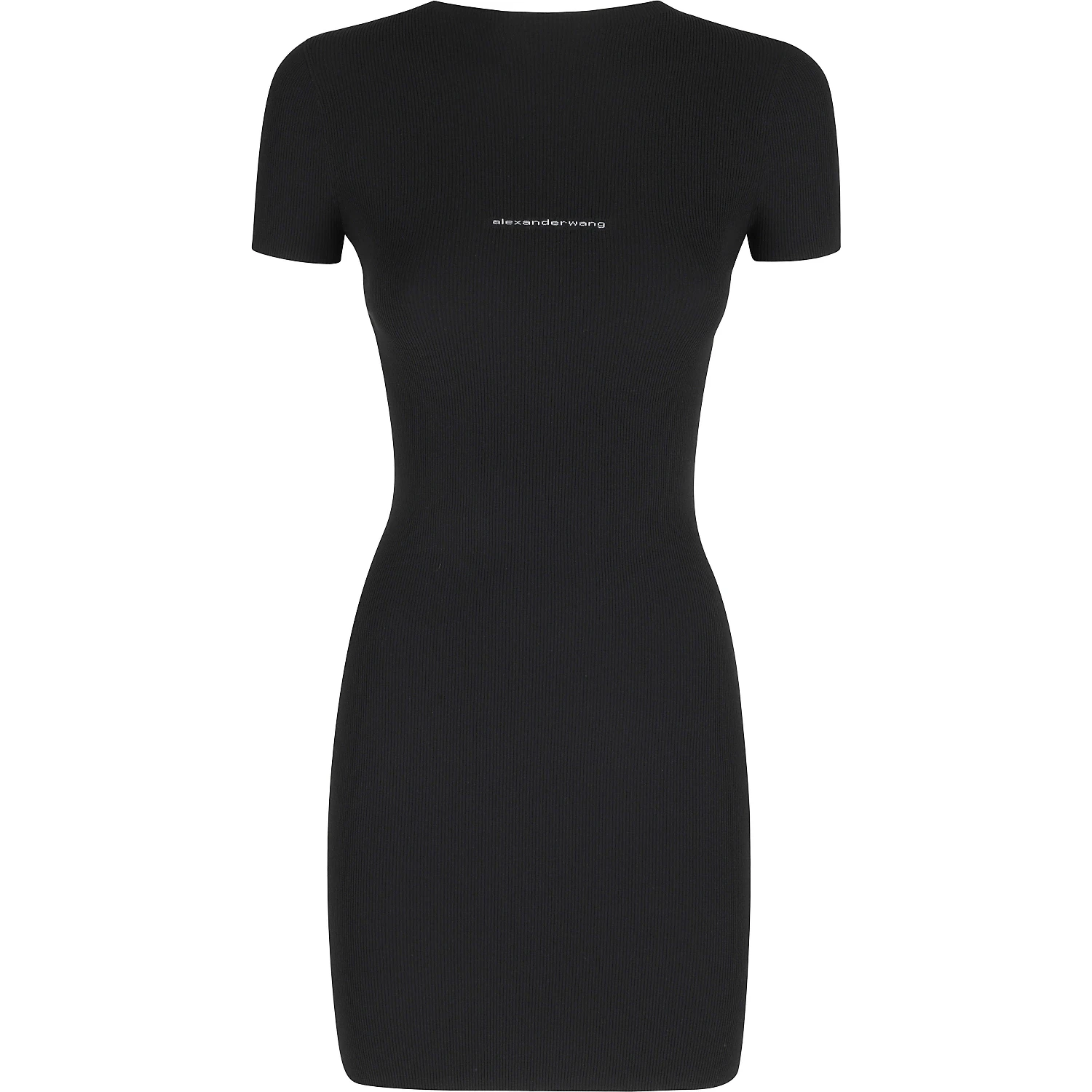 SS CREWNECK MINI DRESS JACQUARD LOGO