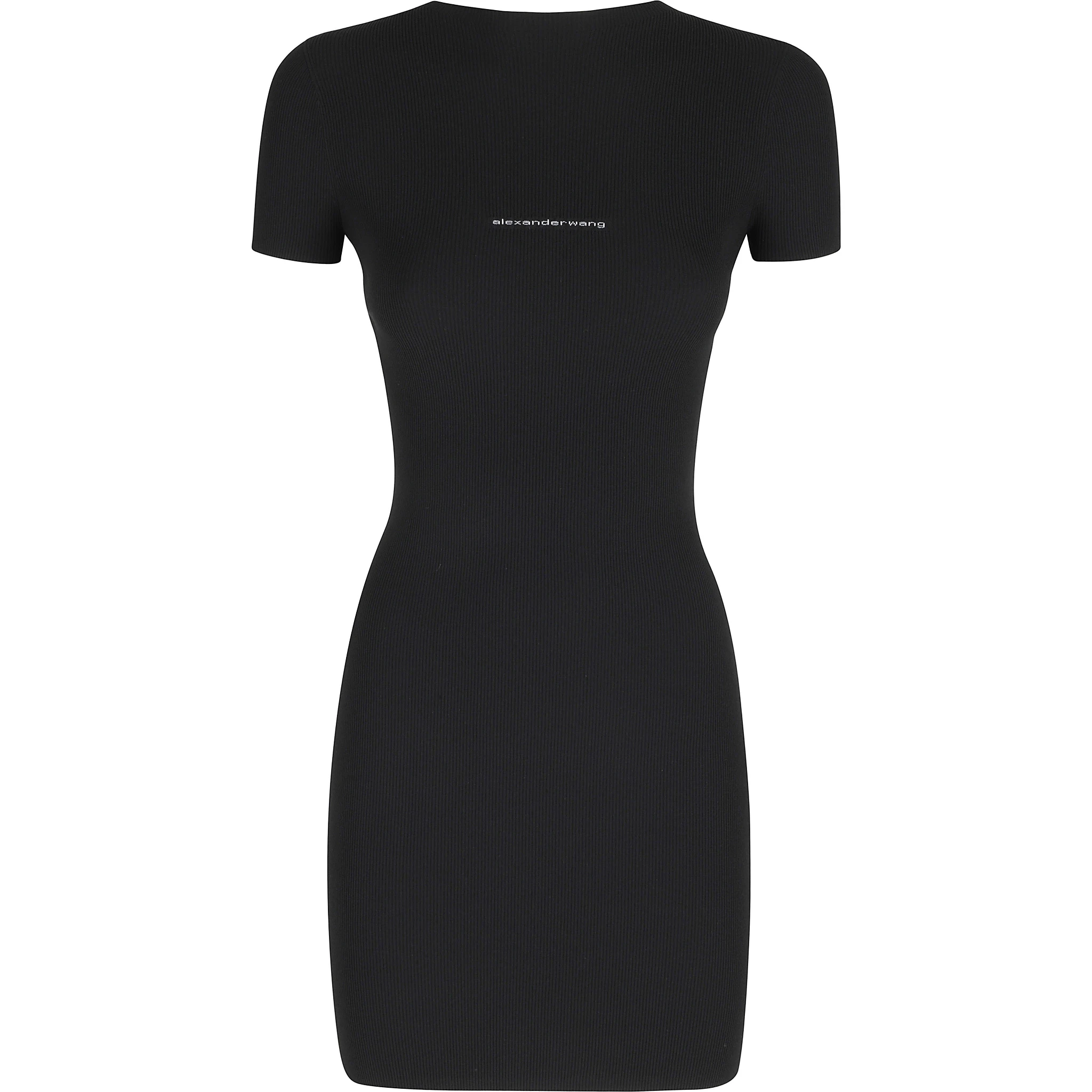 SS CREWNECK MINI DRESS JACQUARD LOGO