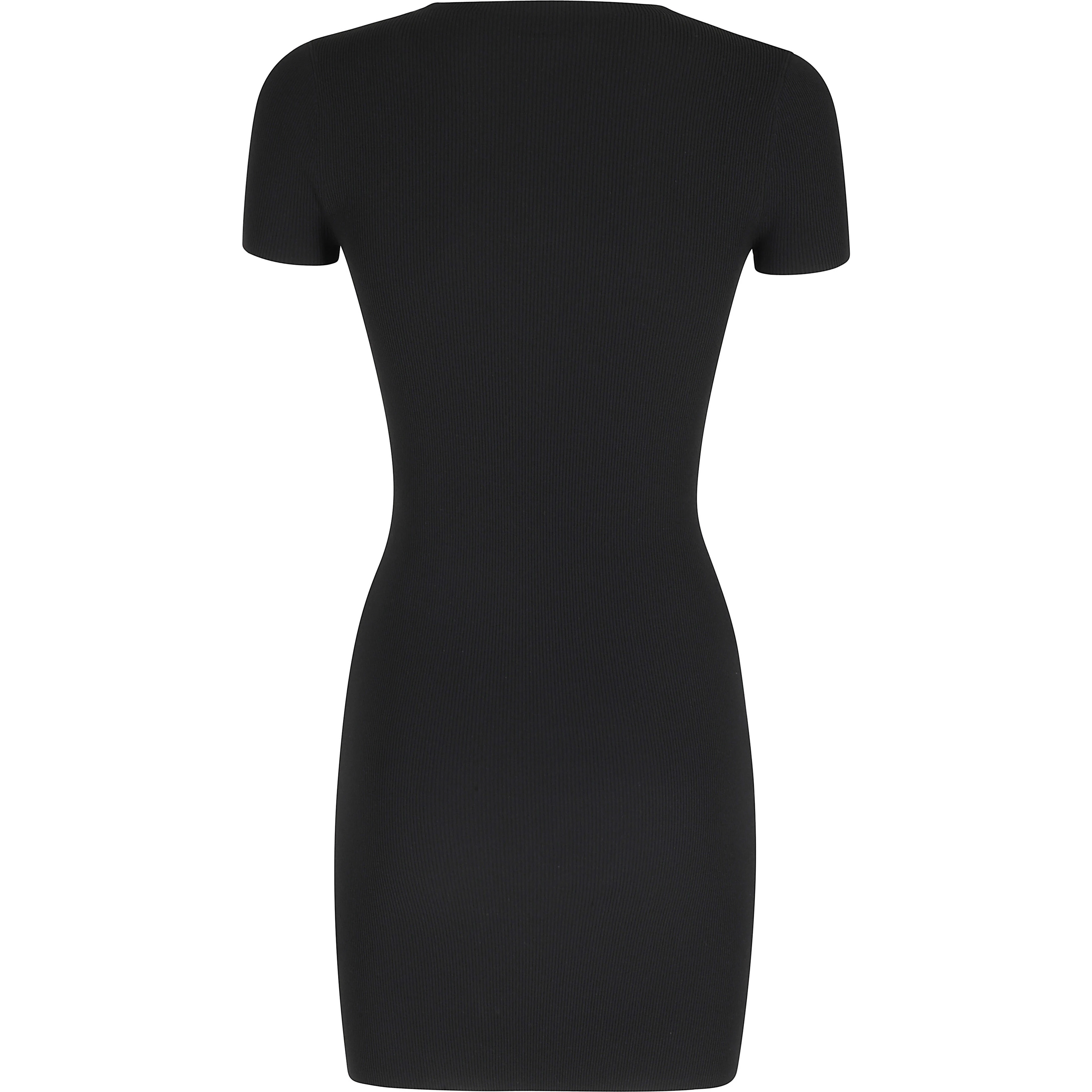 SS CREWNECK MINI DRESS JACQUARD LOGO