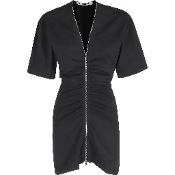 GATHERED T-SHIRT DRESS