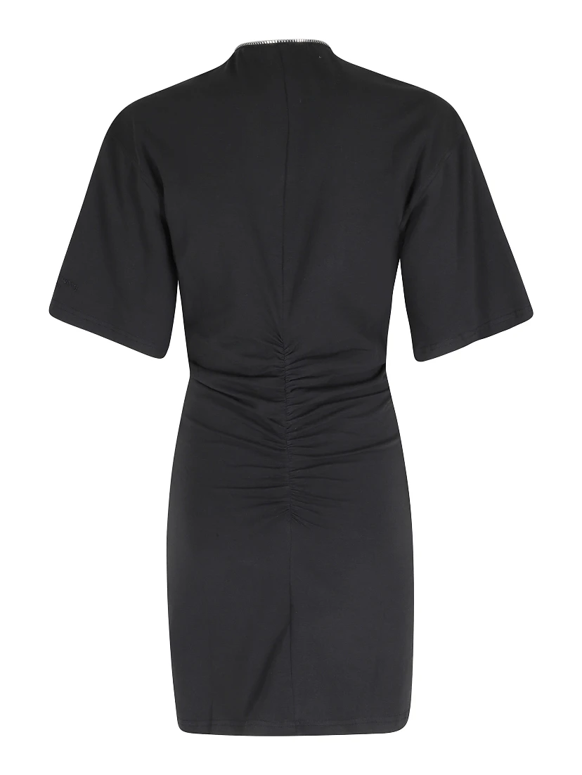 GATHERED T-SHIRT DRESS