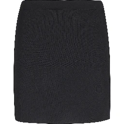 MINI SKIRT JACQUARD LOGO SLIT