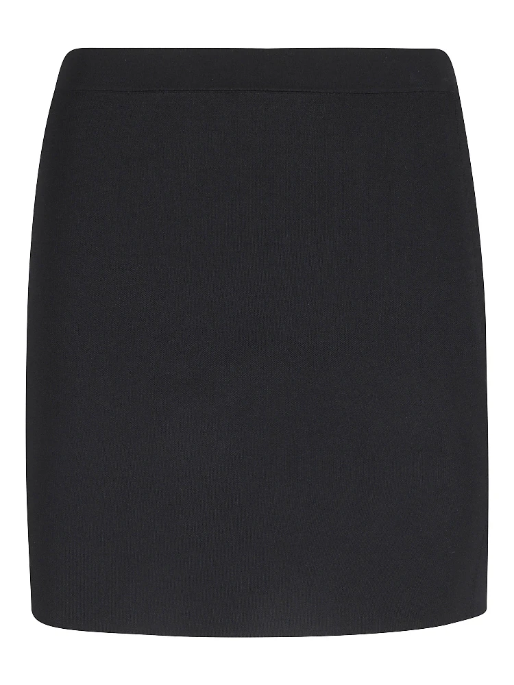 MINI SKIRT JACQUARD LOGO SLIT
