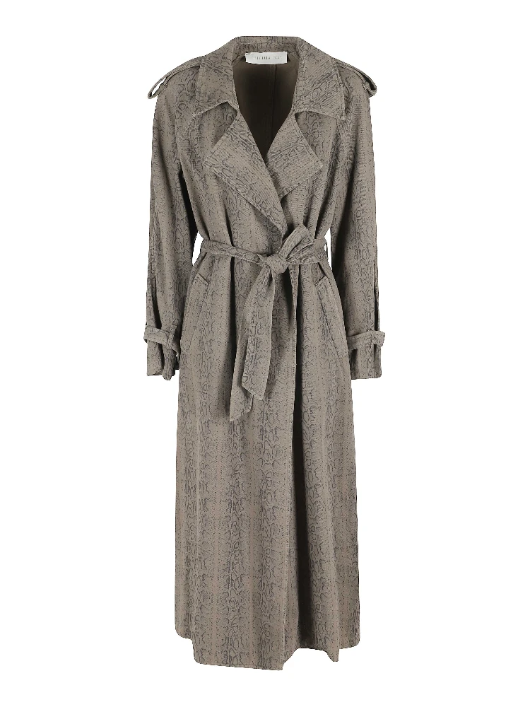 TRENCH DENIM PITONATO