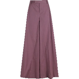 PANTALONE 5 TASCHE WIDE IN POPELINE