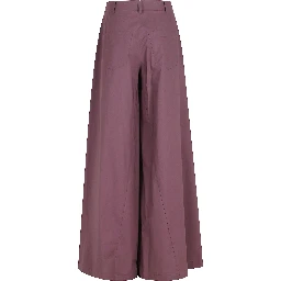 PANTALONE 5 TASCHE WIDE IN POPELINE