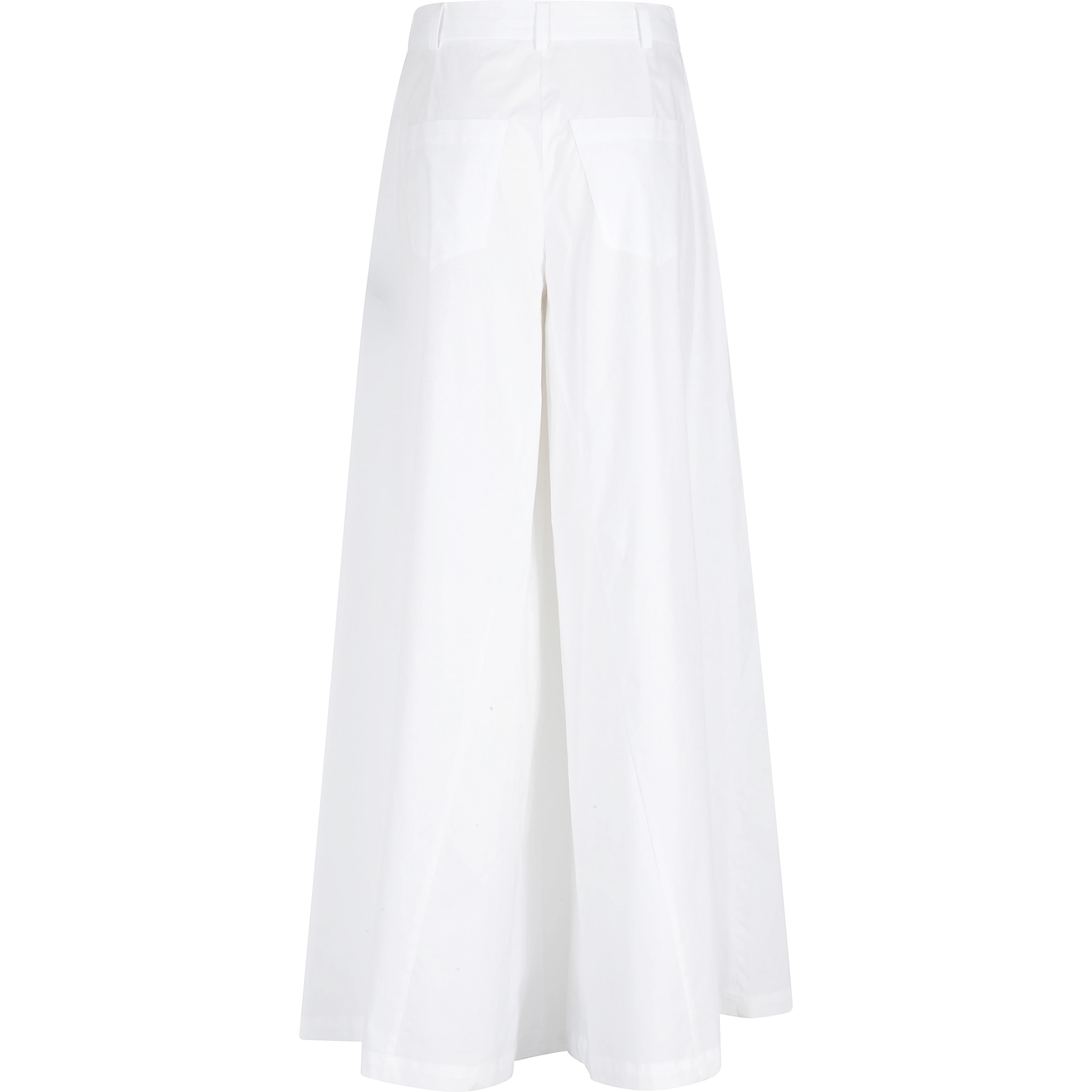 PANTALONE 5 TASCHE WIDE IN POPELINE
