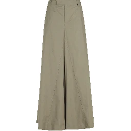PANTALONE 5 TASCHE WIDE IN POPELINE