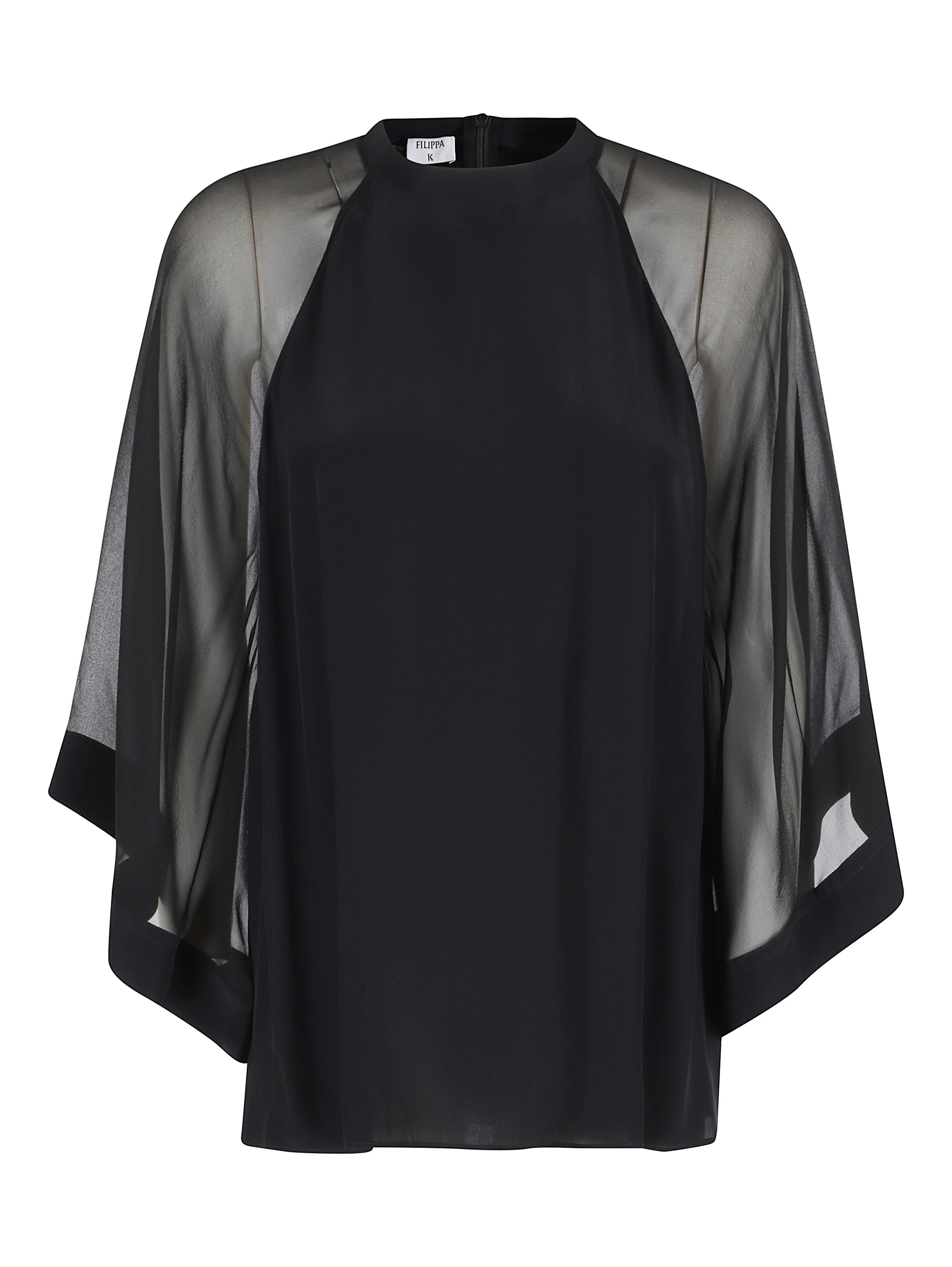 SHEER RAGLAN BLOUSE