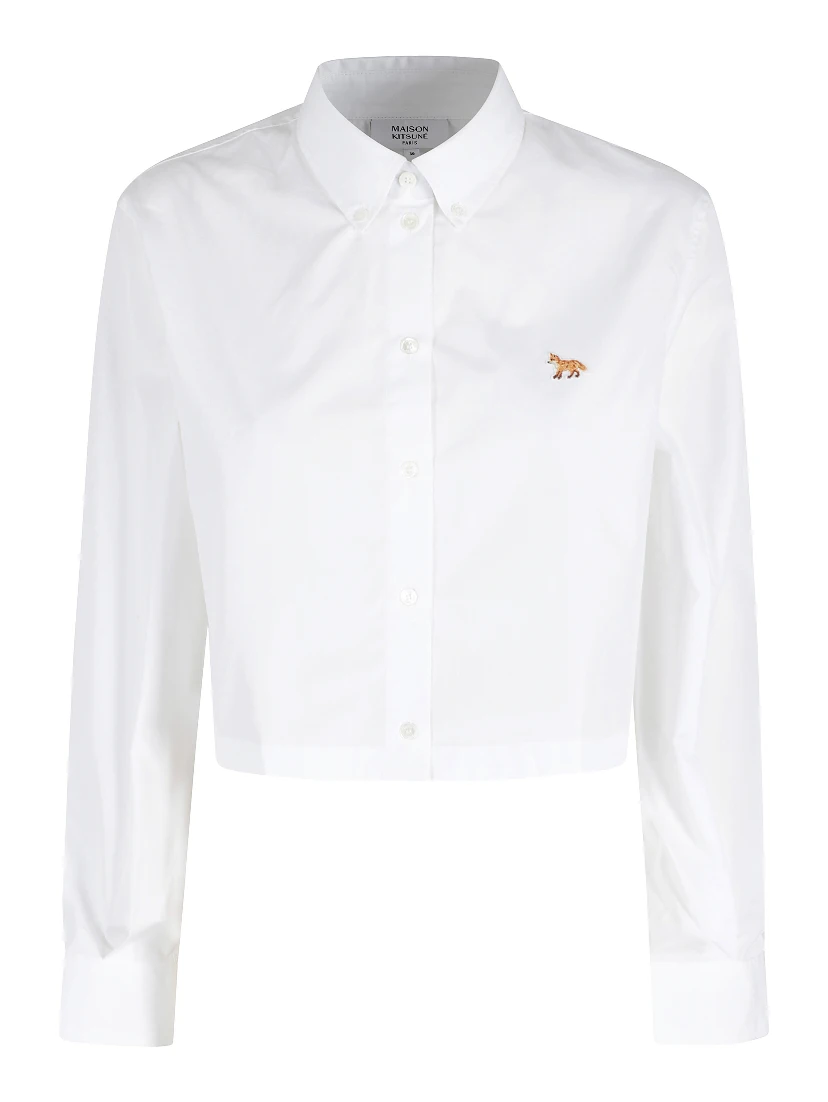 BABY FOX CROPPED SHIRT