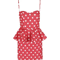 DOT CREPE PELUM MINI DRESS