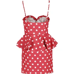 DOT CREPE PELUM MINI DRESS