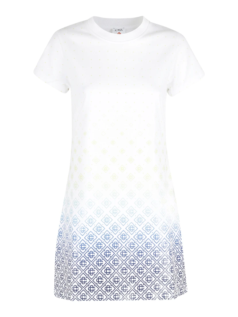 AOP MONOGRAM TSHIRT DRESS