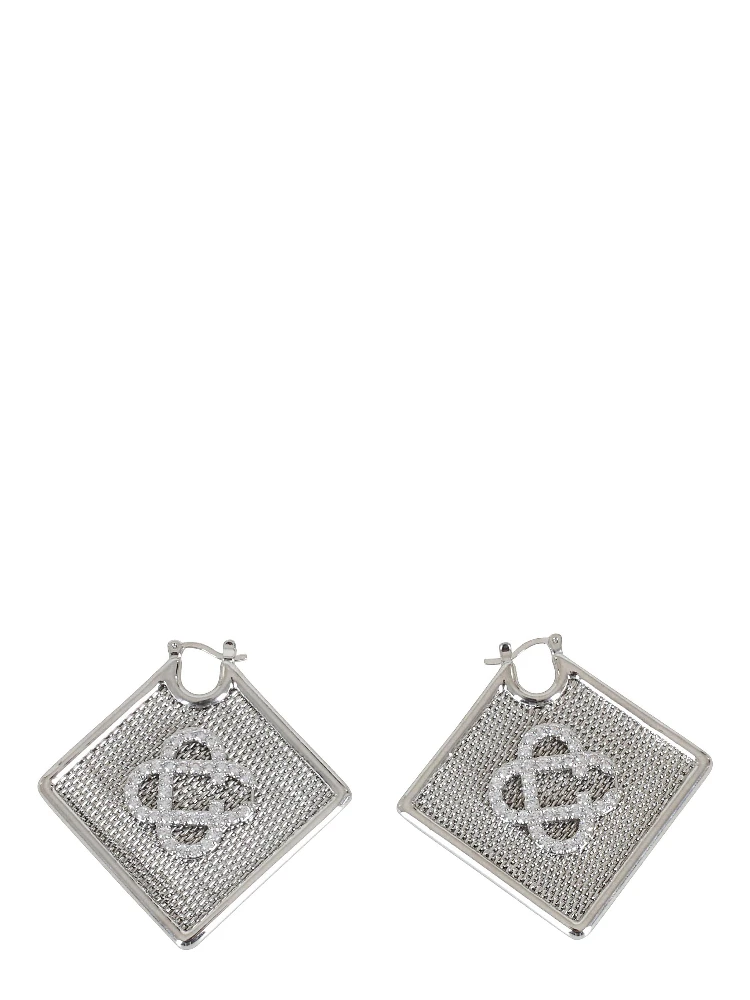 DIAMOND LOGO EAR HOOPS alternative