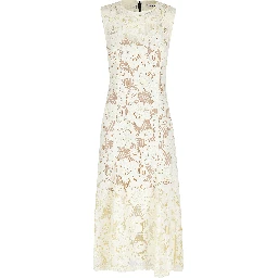 CROCHET LACE MIDI DRESS