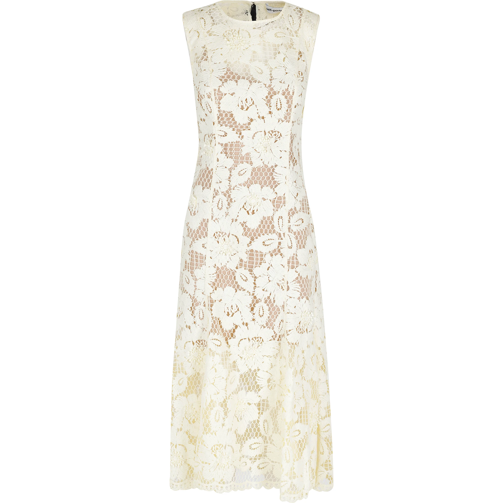 CROCHET LACE MIDI DRESS