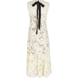 CROCHET LACE MIDI DRESS
