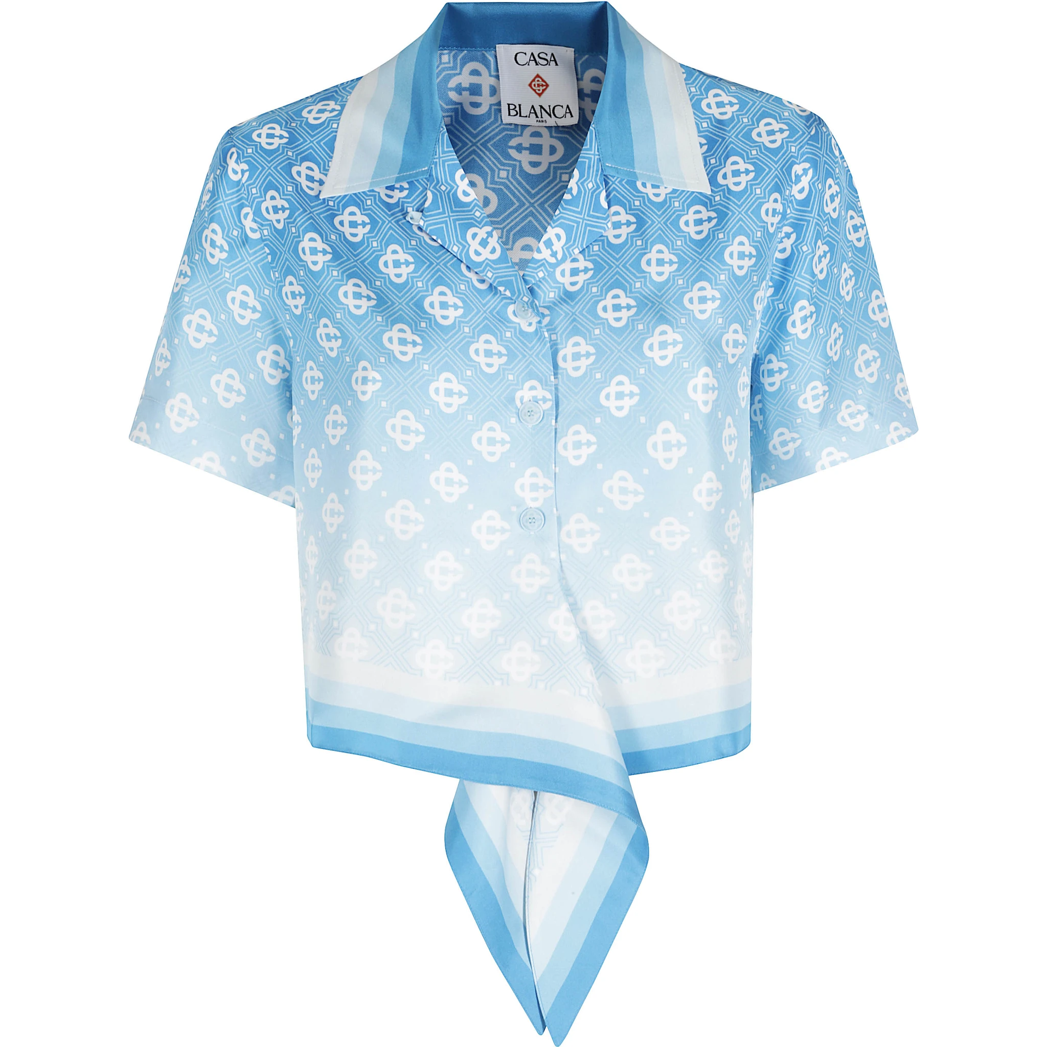 CROPPED KNOTTED SHIRT