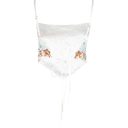 SILK SATIN SCARF TOP