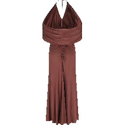 JERSEY DRAPE MIDI DRESS