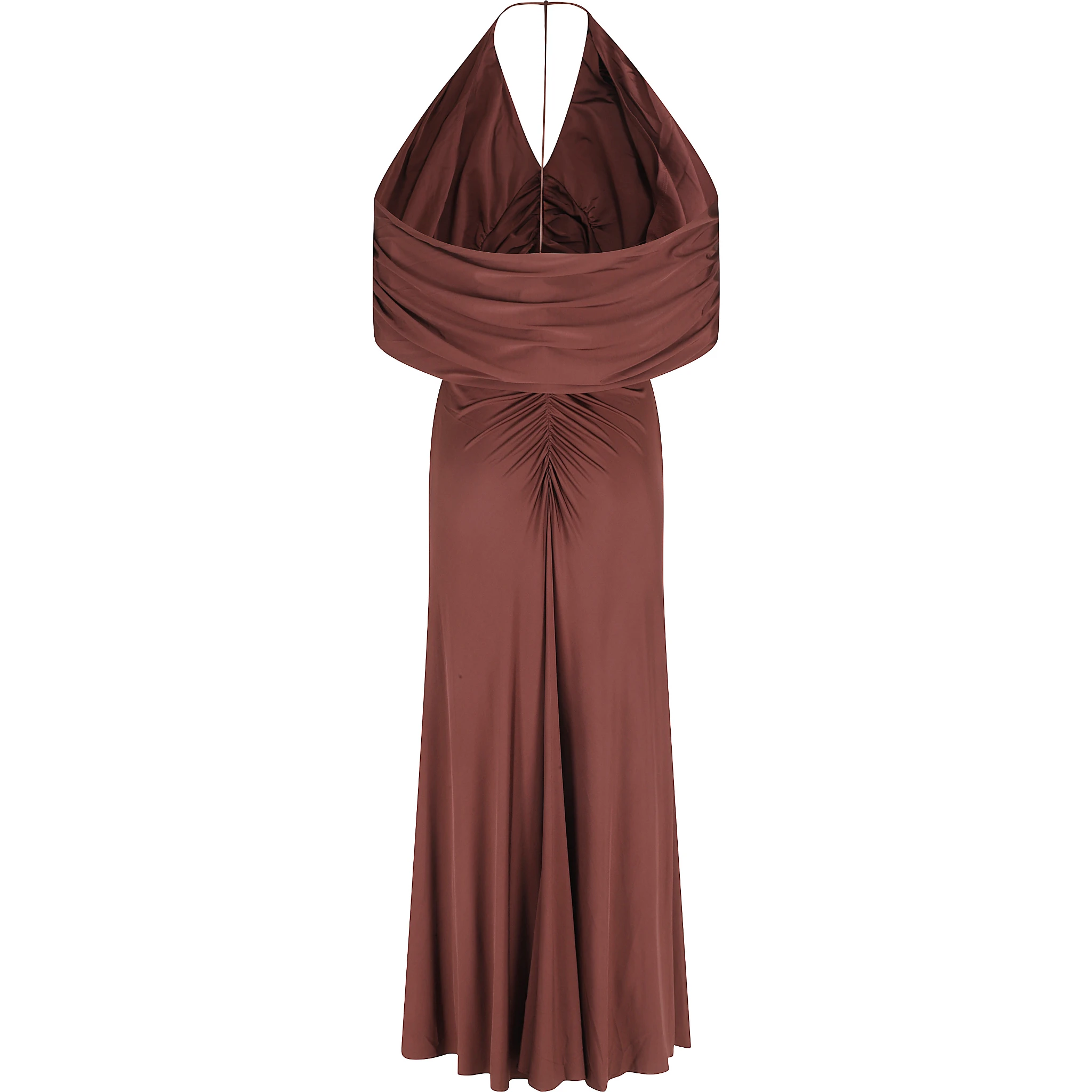 JERSEY DRAPE MIDI DRESS