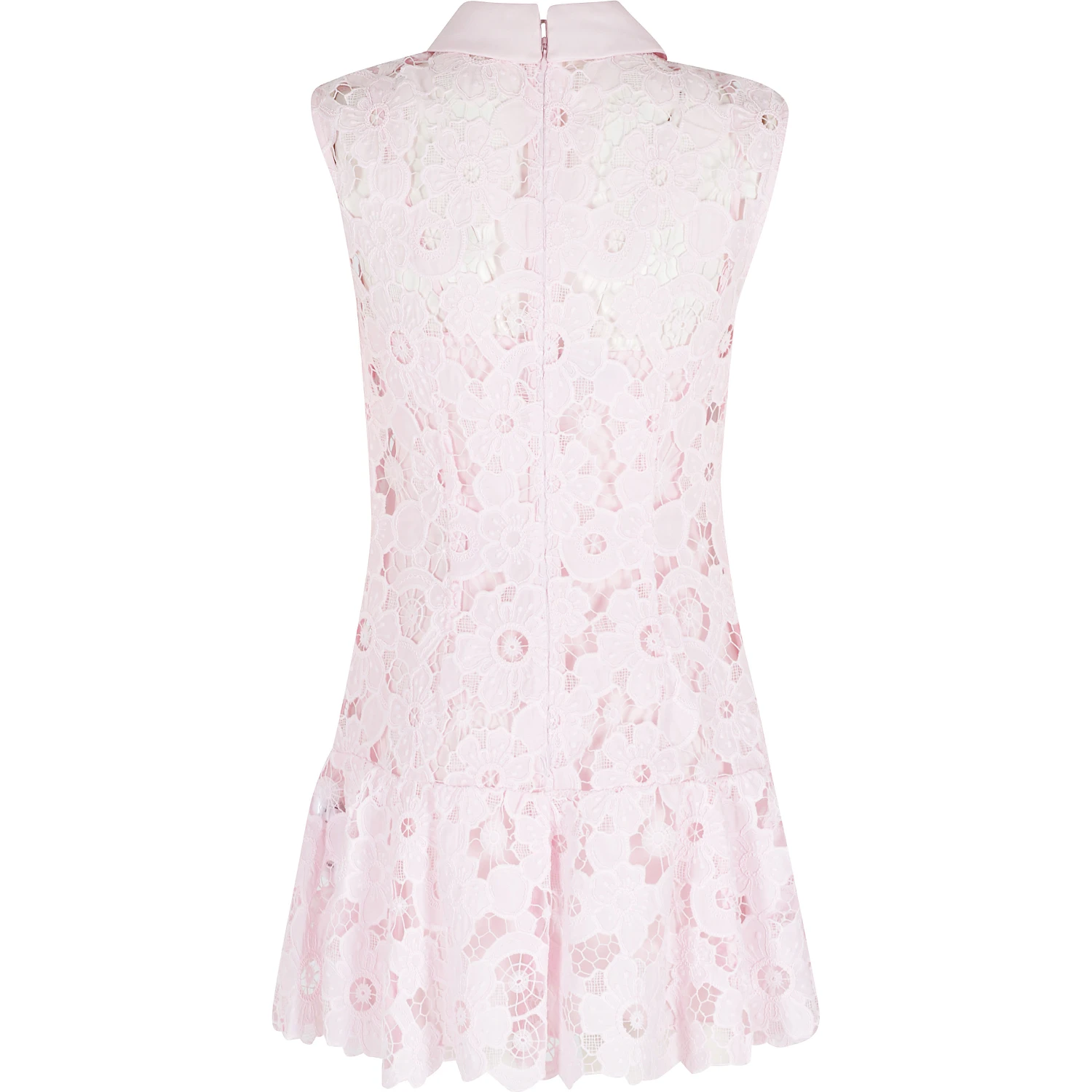 LACE COLLARED MINI DRESS