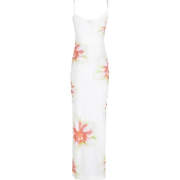 PRINTED SOFT RIBBED DRESS