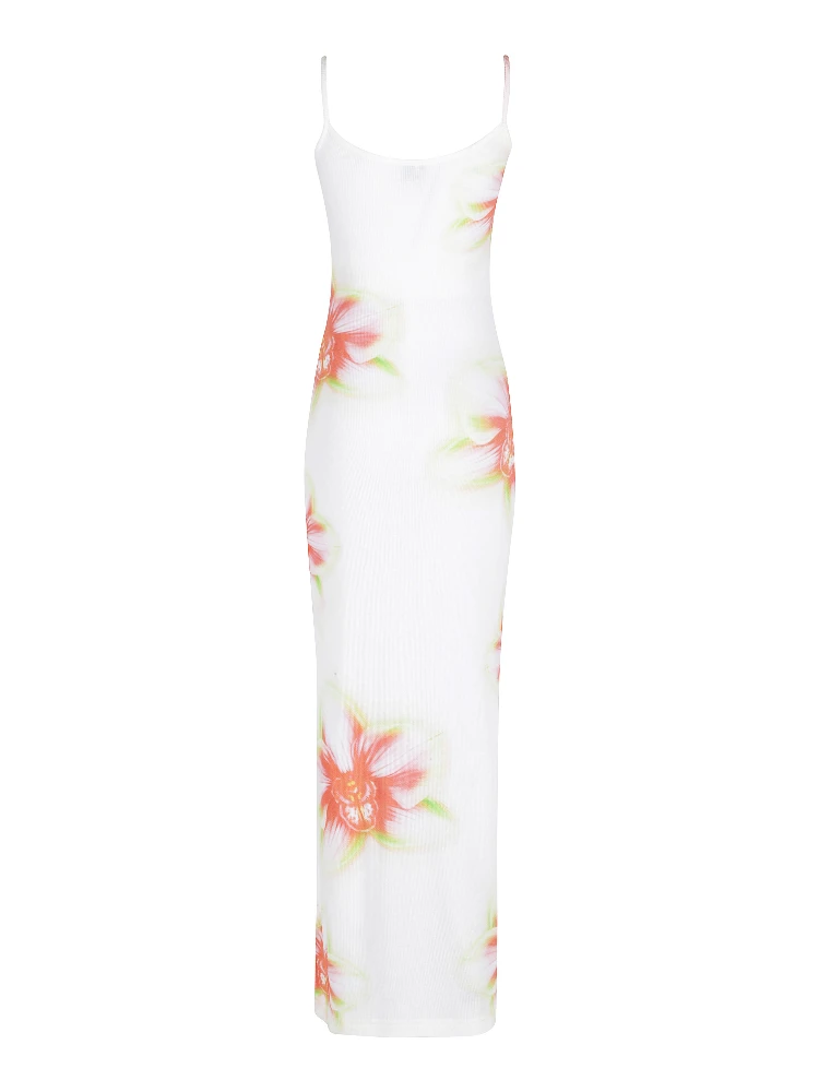 PRINTED SOFT RIBBED DRESS alternative