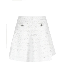 POINTELLE KNIT MINI SKIRT